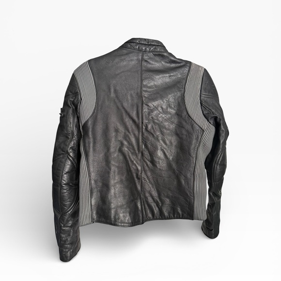 Yamaha Double Riders Womens Black Leather Motorcycle Jacket Sz Small - Picture 8 of 15